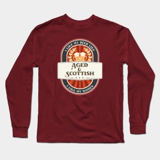 Aged & Scottish Beer Long Sleeve T-Shirt